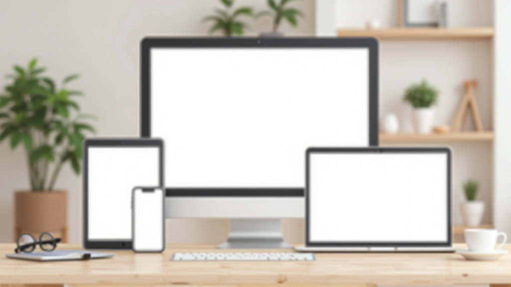 Responsive Pinselstrich-Design auf verschiedenen Bildschirmgrößen von Handy bis Desktop dargestellt